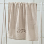 Personalized Oatmeal Cellular Blanket