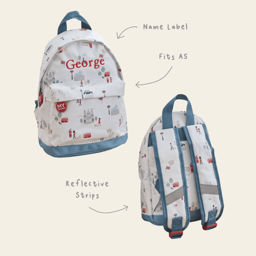 Personalised London Mini Backpack