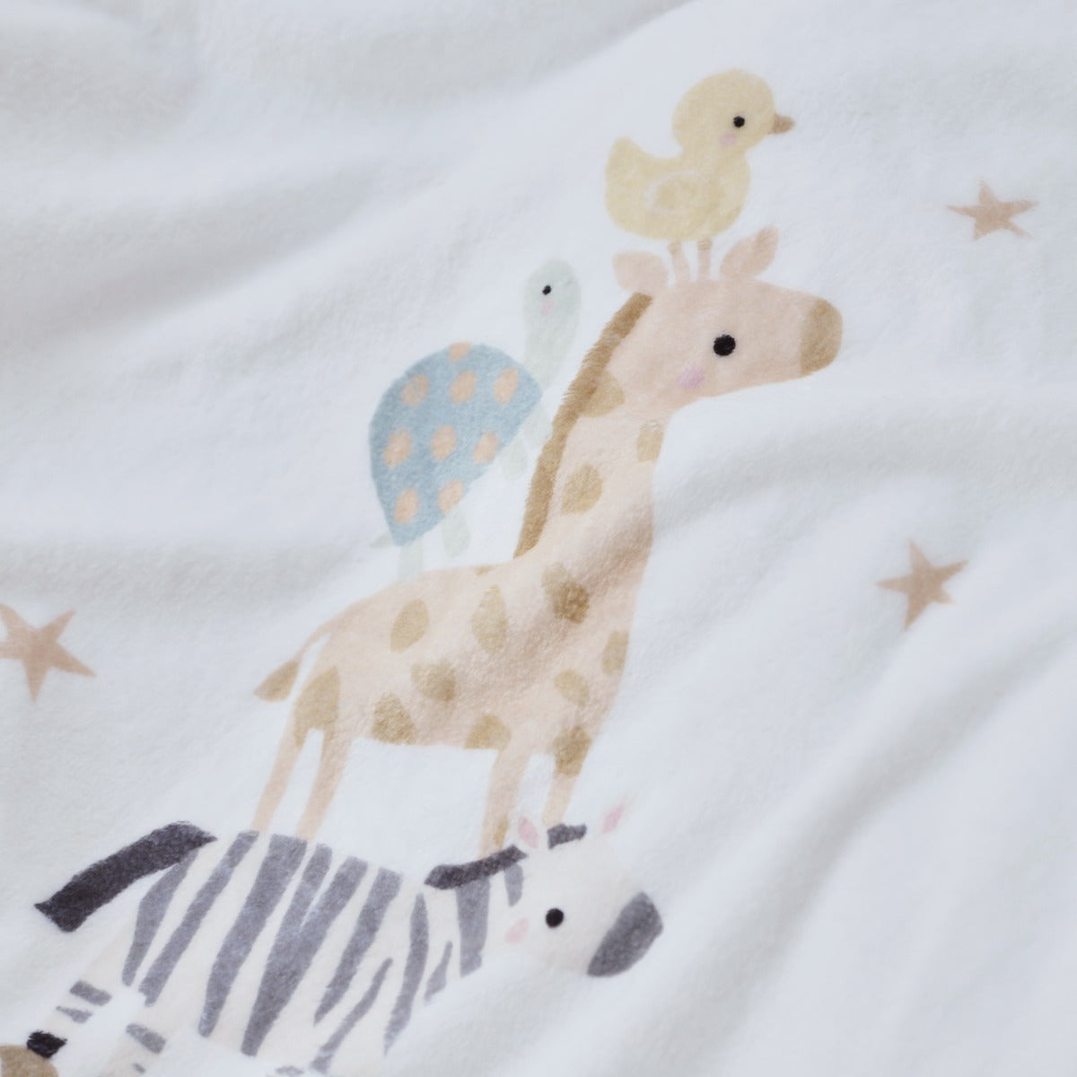 Personalized Born to be Loved Animal Fleece Blanket