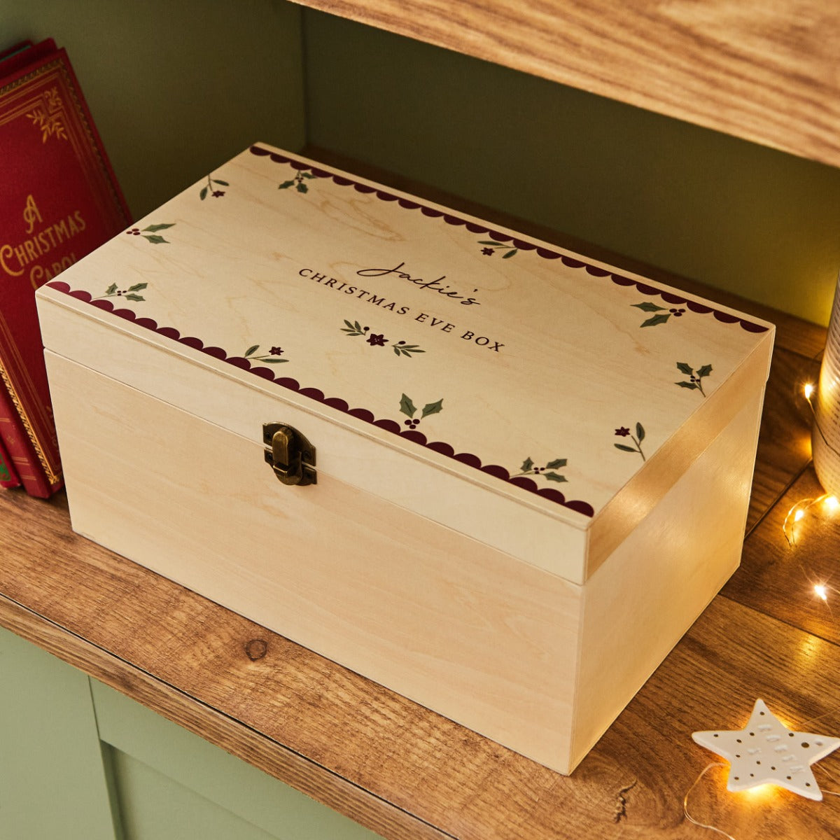 Personalised Traditional Christmas Memories Box