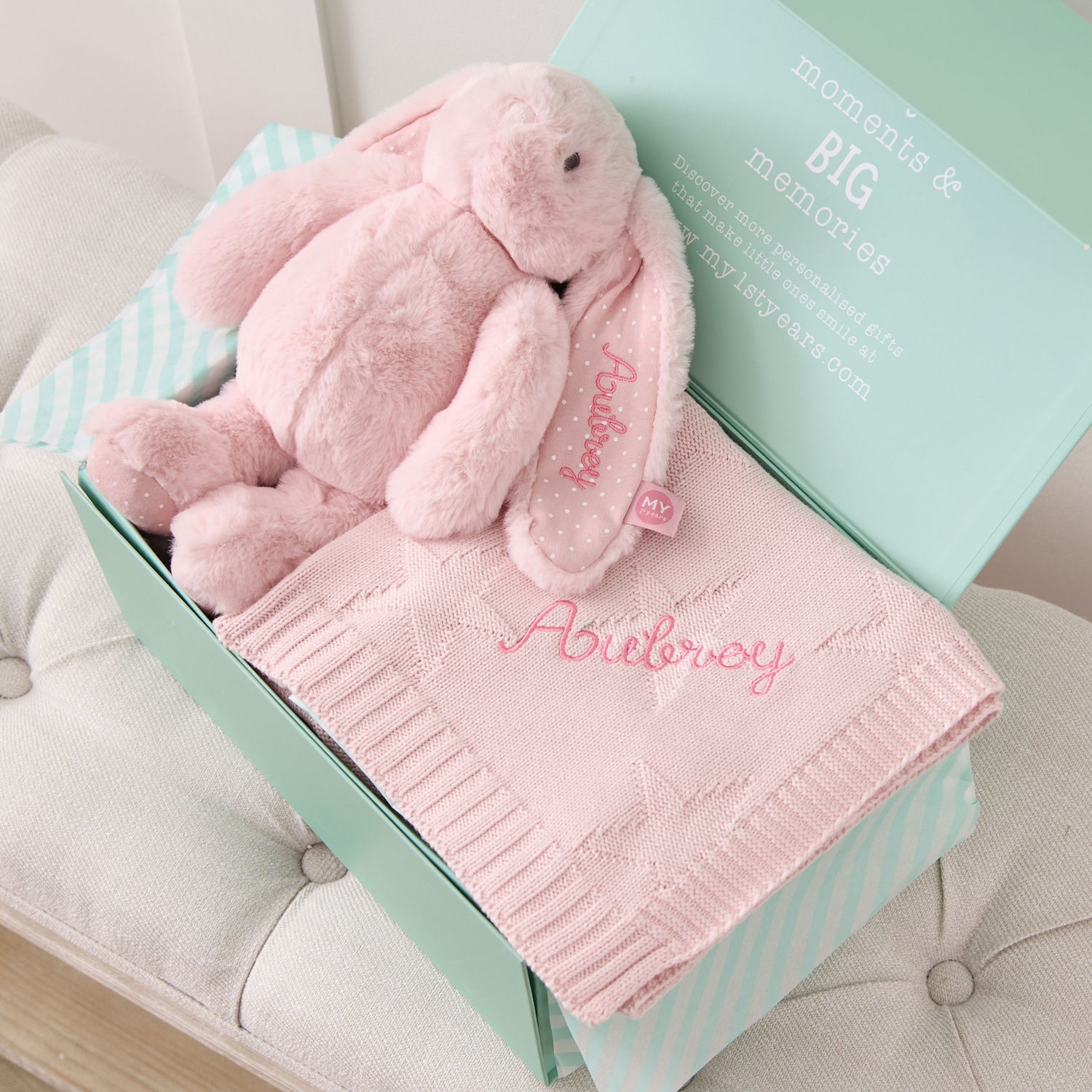 Personalised Pink Bedtime Cuddle Gift Set