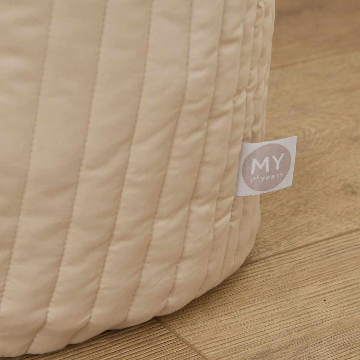 Personalised Large Neutral Stripe Storage Bag