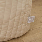 Personalised Large Neutral Stripe Storage Bag