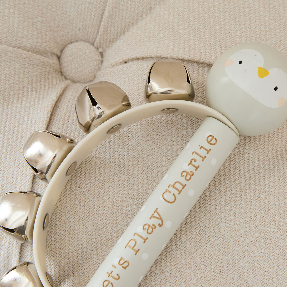 Personalised Wooden Penguin Handbell FSC® 