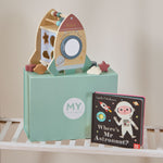 Personalised Rocket Read and Play Gift Set