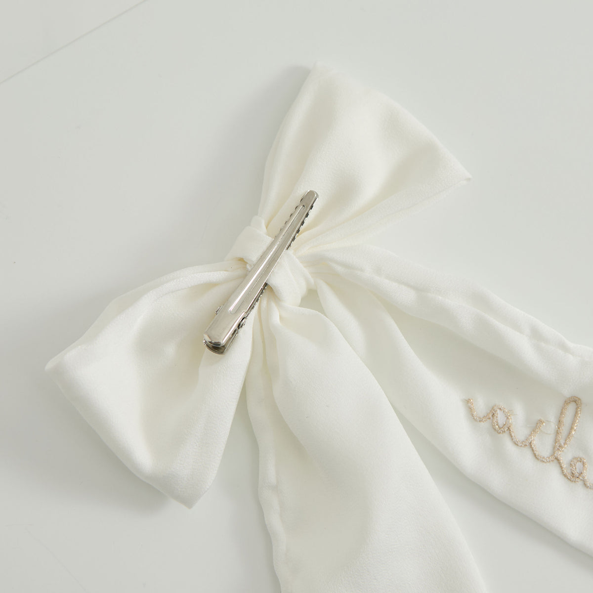 Personalised Ivory Hair Bow