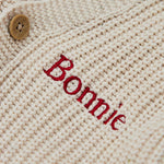 Personalised My 1st Christmas Oatmeal Cardigan