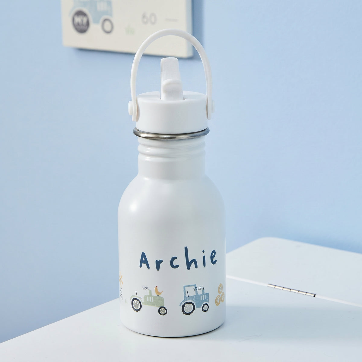 Personalised Tractor Water Bottle