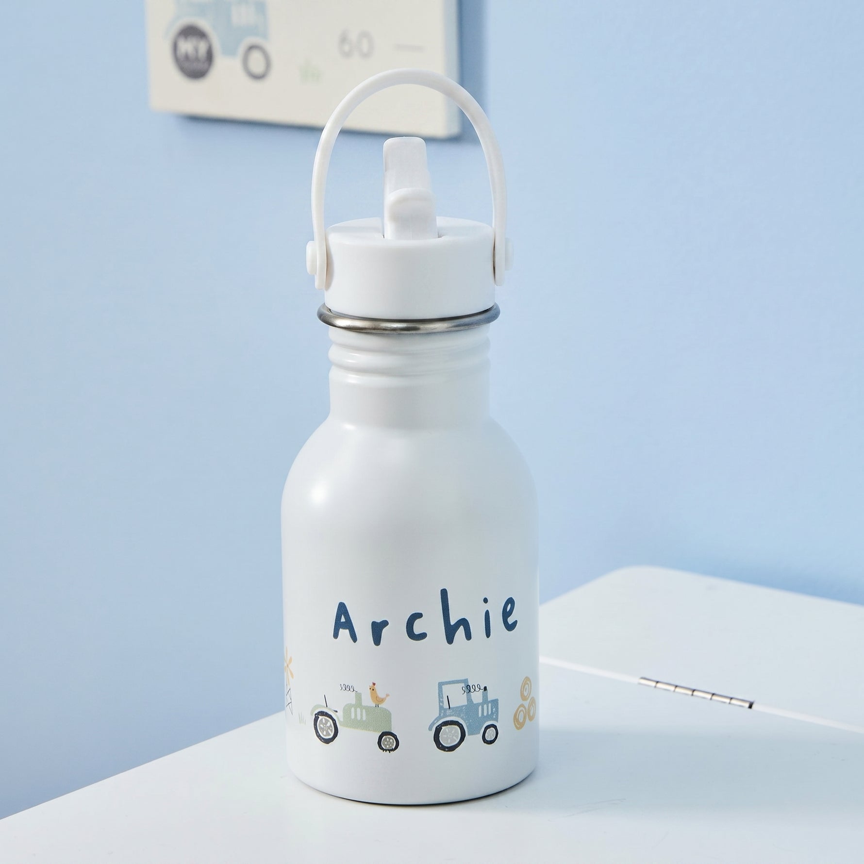 Personalised Tractor Water Bottle