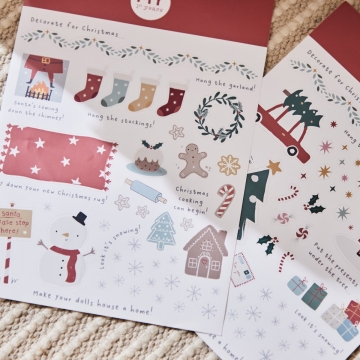 Dolls House Add-On Christmas Stickers
