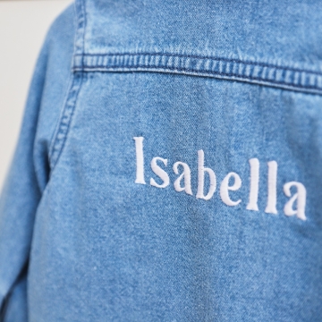 Personalised Blue Children's Denim Jacket
