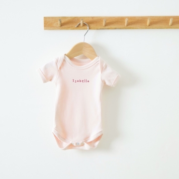 Personalised Pink Bodysuit