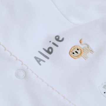 Personalised Born To Be Loved Sleepsuit