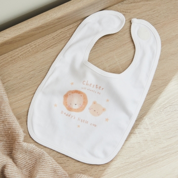 Personalised Father’s Day Lion Cub Bib 