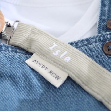 Personalised Green Avery Row Corduroy Dummy Holder
