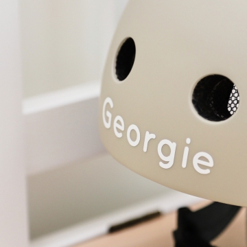 Personalised Scoot and Ride Grey Helmet XXS-S