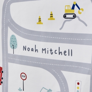 Personalised On The Move Large Grey Wall Hanging
