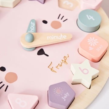 Personalised Bunny Clock Puzzle FSC&reg;
