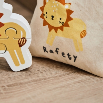 Personalised Lion FSC® Wooden Puzzle 