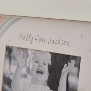 Personalised Noah's Ark Christening Photo Frame