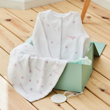 Personalised Pink Star Keepsake Set