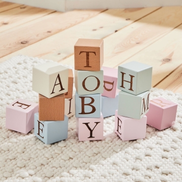 Personalised Baby Name Blocks 