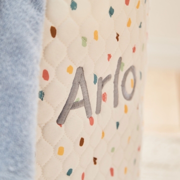 Personalised Large Rainbow Polka Dot Storage Bag