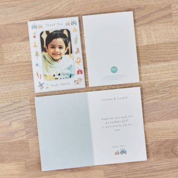 Personalised Farm Thank You Photo Card