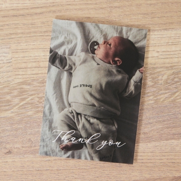 Personalised Thank You Photo Card