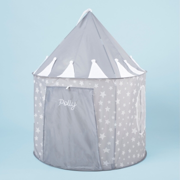 Personalised Grey Star Play Tent