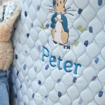 Personalised Blue Spot Peter Rabbit™ Storage Bag 