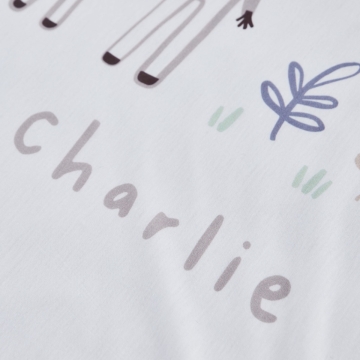 Personalised Hello World Jersey Blanket 
