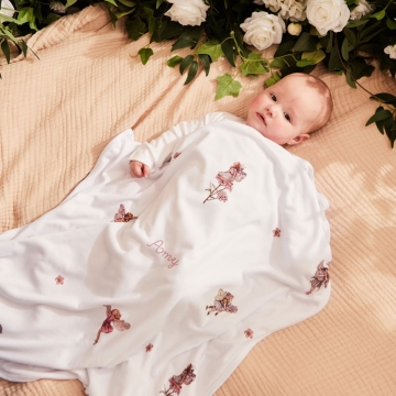 Personalised Flower Fairies™ All-Over Print Jersey Blanket