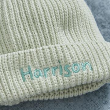 Personalised Sage Beanie