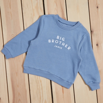 Personalised Big Brother Sweatshirt in Blue