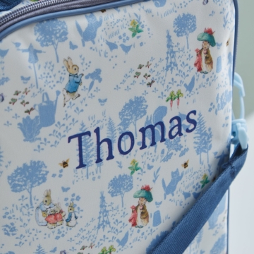 William Lamb Personalised Blue Peter Rabbit Lunch Bag