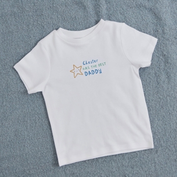 Personalised Things I Love About My Dad T-Shirt in Blue 