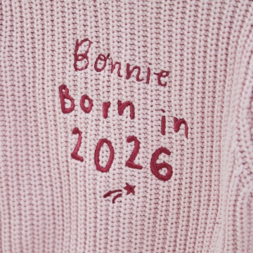 Personalised Born In 2026 Pink Cardigan 