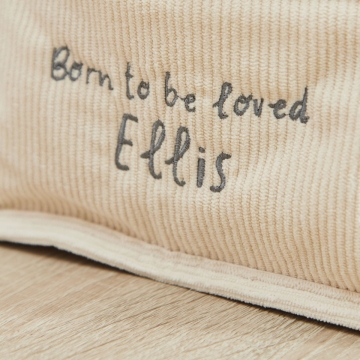 Personalised Born To Be Loved Animal Nappy Caddy 