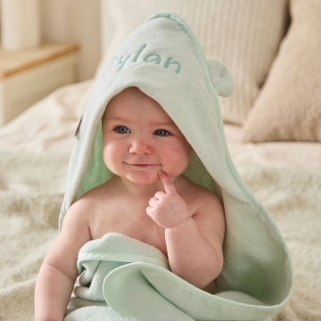 Personalised Mint Choc Chip Hooded Towel