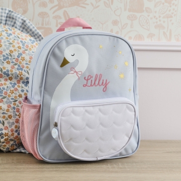 Personalised Swan Medium Backpack