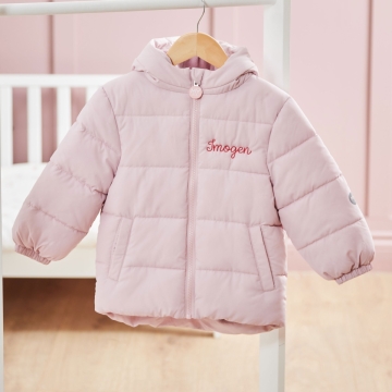 My Kids Personalised Pink Padded Jacket