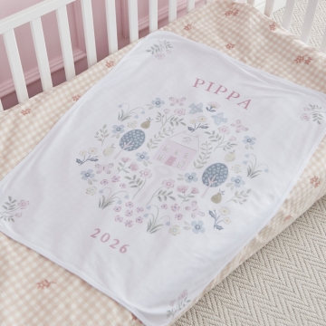 Personalised Garden Secrets Jersey Blanket
