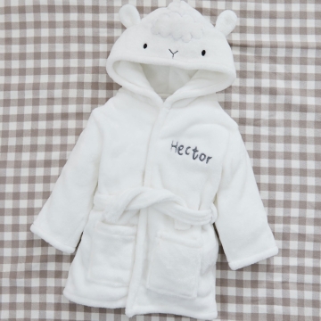 Personalised Lamb Fleece Robe