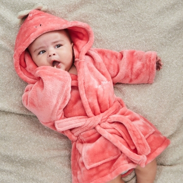 Personalised Strawberry Fleece Robe 