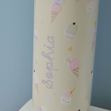 Personalised Ice Cream Neutral Water Bottle
