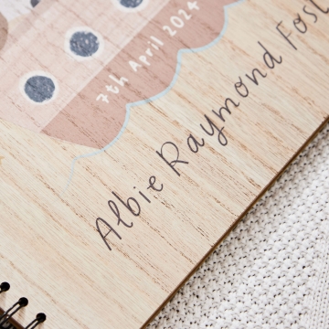 Personalised Animal On Your Christening Day Scrapbook