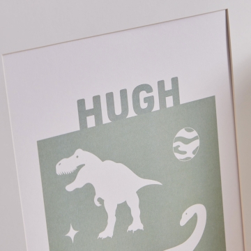 Personalised Natural History Museum™ Dino Explore Wall Art 