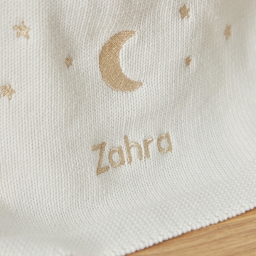 Personalised Eid Ivory Shawl