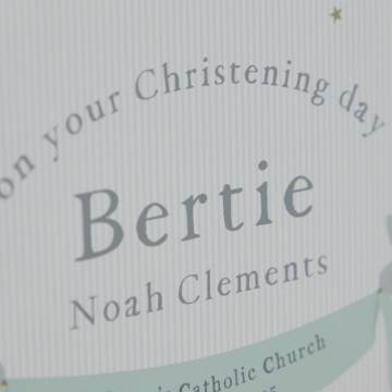 Personalised Dove Christening Wooden Money Box